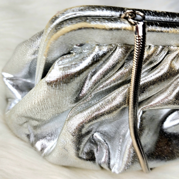 Vintage Faye Mell Design Silver Evening Bag - Picture 3 of 10